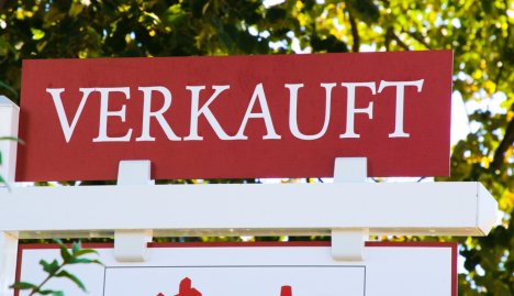 Verkaufsschild Immobilien