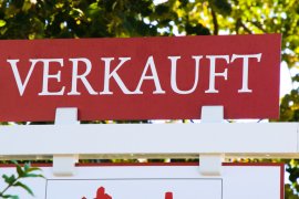 Verkaufsschild Immobilien